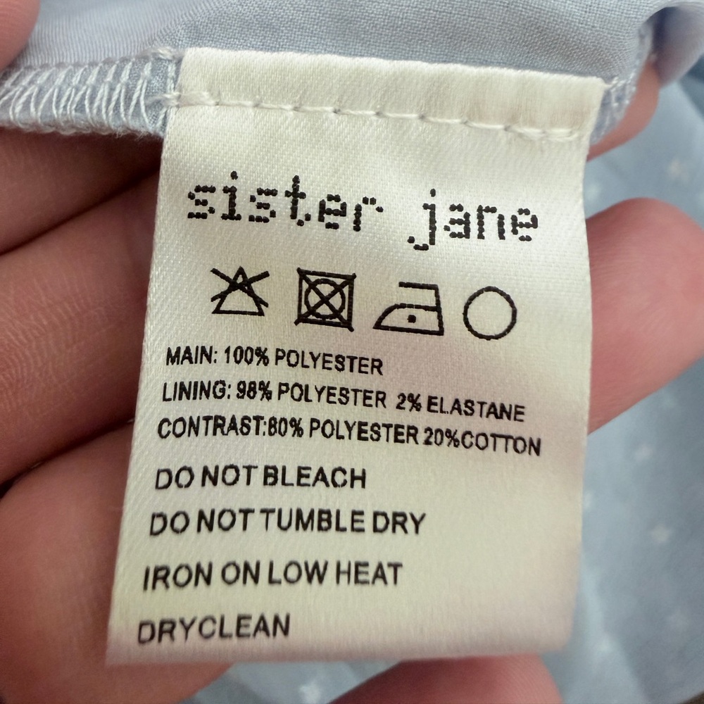 Sister Jane Light Blue and White Tent Dress - Picture 7 of 9